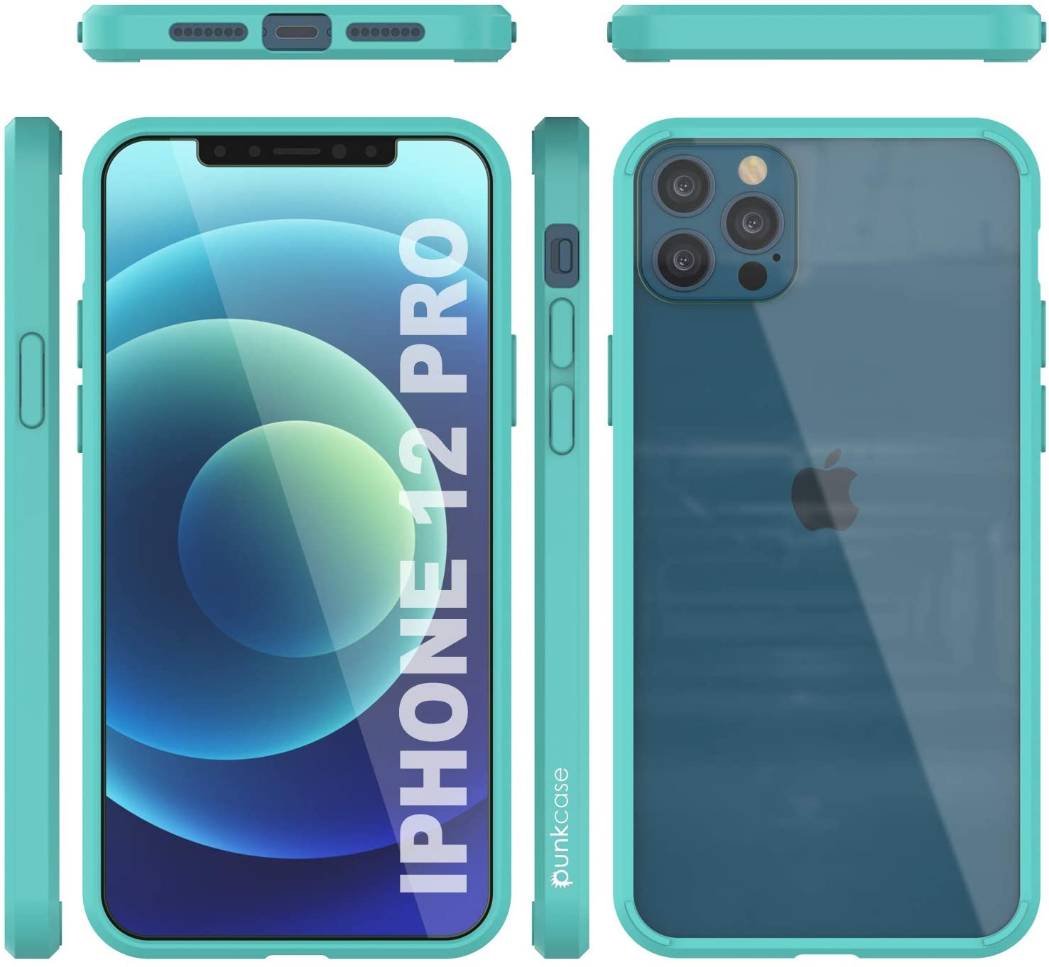 iPhone 13 Pro Case Punkcase® LUCID 2.0 Teal Series w/ PUNK SHIELD Screen Protector | Ultra Fit