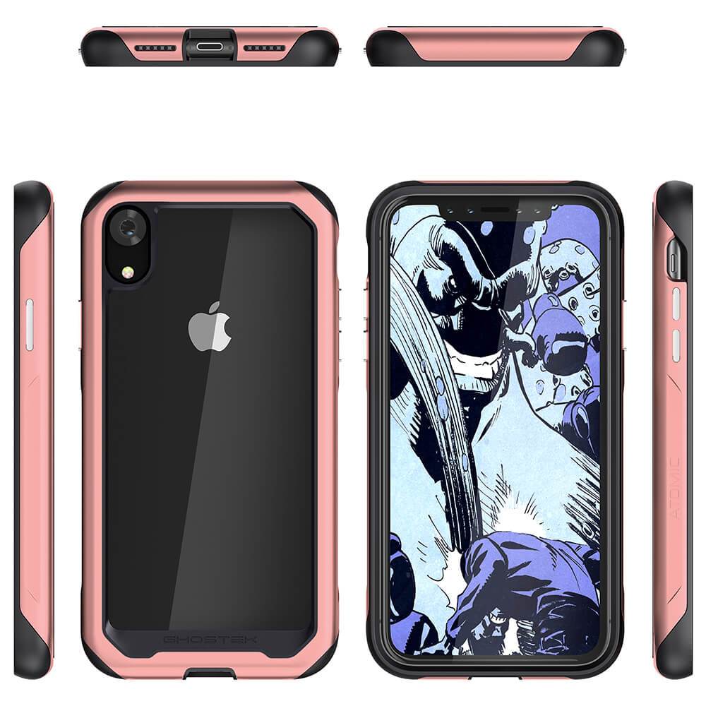iPhone Xr Case, Ghostek Atomic Slim 2 Series for iPhone Xr Rugged Heavy Duty Case|PINK