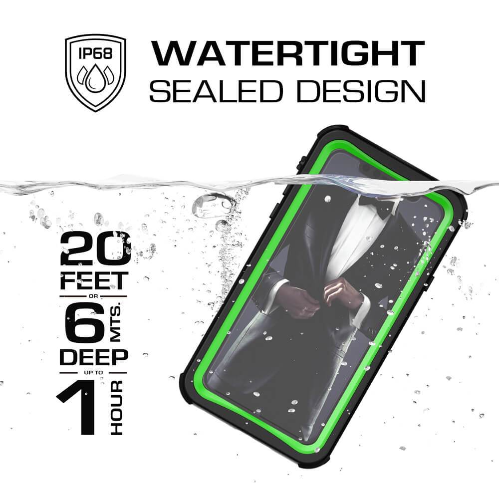 iPhone Xr Case ,Ghostek Nautical Series for iPhone Xr Rugged Heavy Duty Case | Green