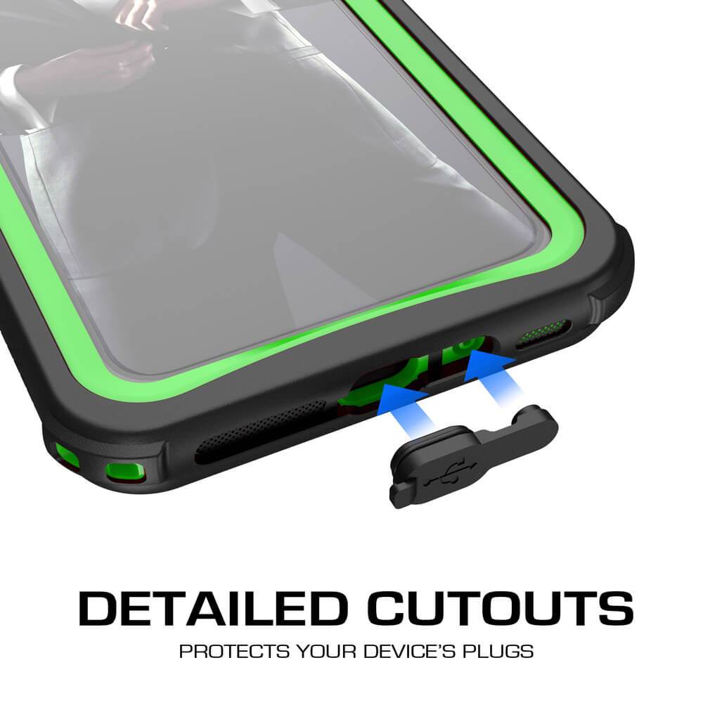 iPhone Xr Case ,Ghostek Nautical Series for iPhone Xr Rugged Heavy Duty Case | Green