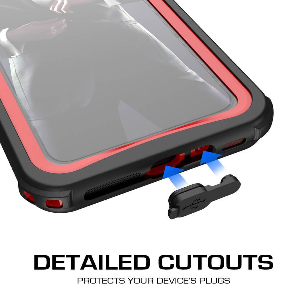 iPhone Xr Case ,Ghostek Nautical Series for iPhone Xr Rugged Heavy Duty Case | RED