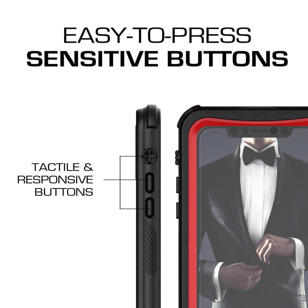 iPhone Xr Case ,Ghostek Nautical Series for iPhone Xr Rugged Heavy Duty Case | RED