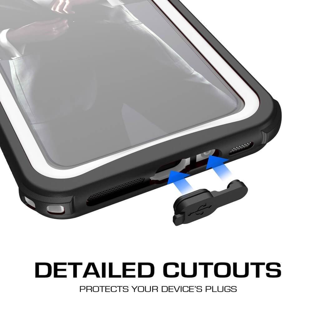 iPhone Xr Case ,Ghostek Nautical Series for iPhone Xr Rugged Heavy Duty Case | WHITE