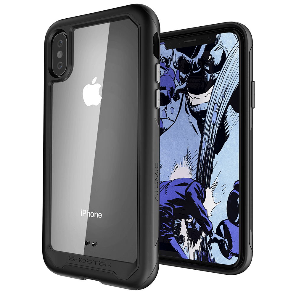iPhone Xs Case, Ghostek Atomic Slim 2 Series  for iPhone Xs Rugged Heavy Duty Case|BLACK