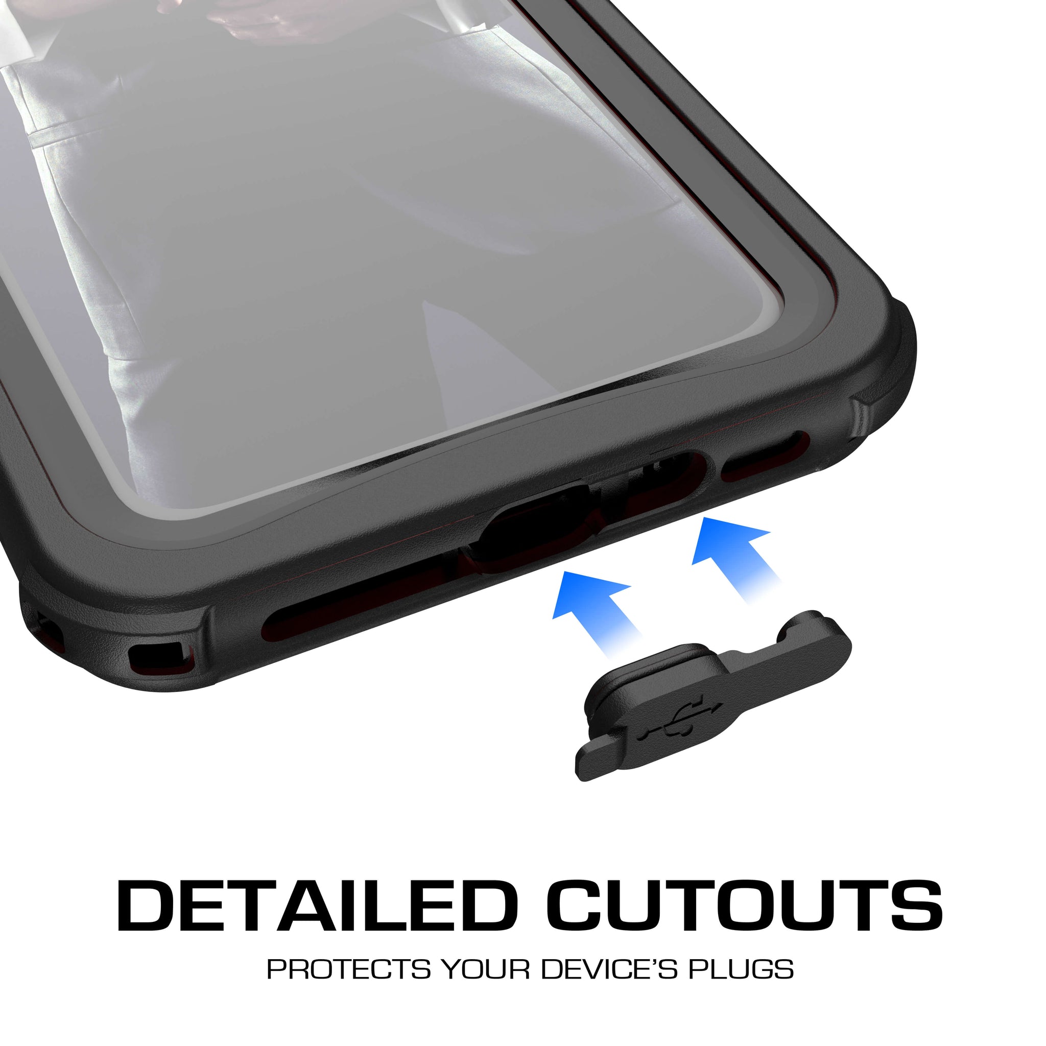 iPhone Xs Case ,Ghostek Nautical Series for iPhone Xs Rugged Heavy Duty Case | BLACK