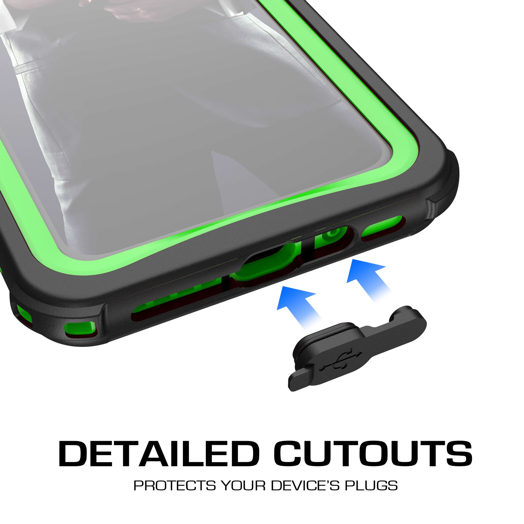 iPhone Xs Case ,Ghostek Nautical Series for iPhone Xs Rugged Heavy Duty Case | Green