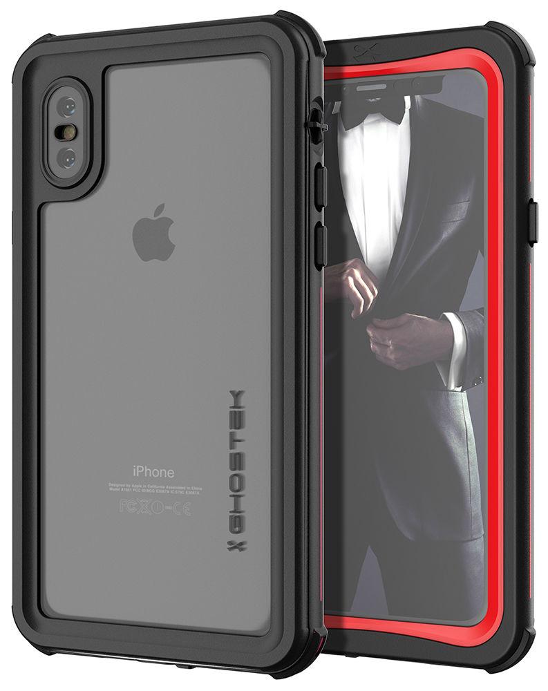 iPhone Xs Case ,Ghostek Nautical Series for iPhone Xs Rugged Heavy Duty Case | RED