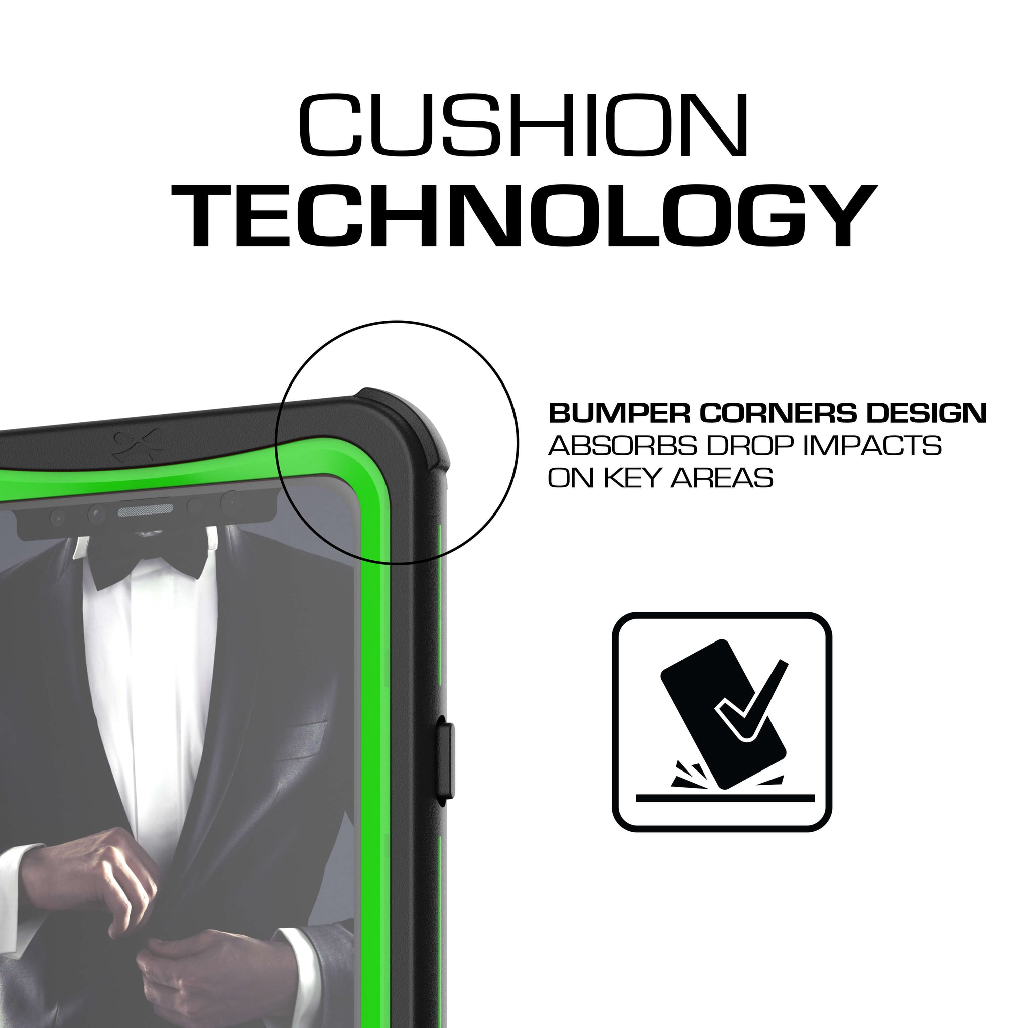 iPhone Xs Case ,Ghostek Nautical Series for iPhone Xs Rugged Heavy Duty Case | Green