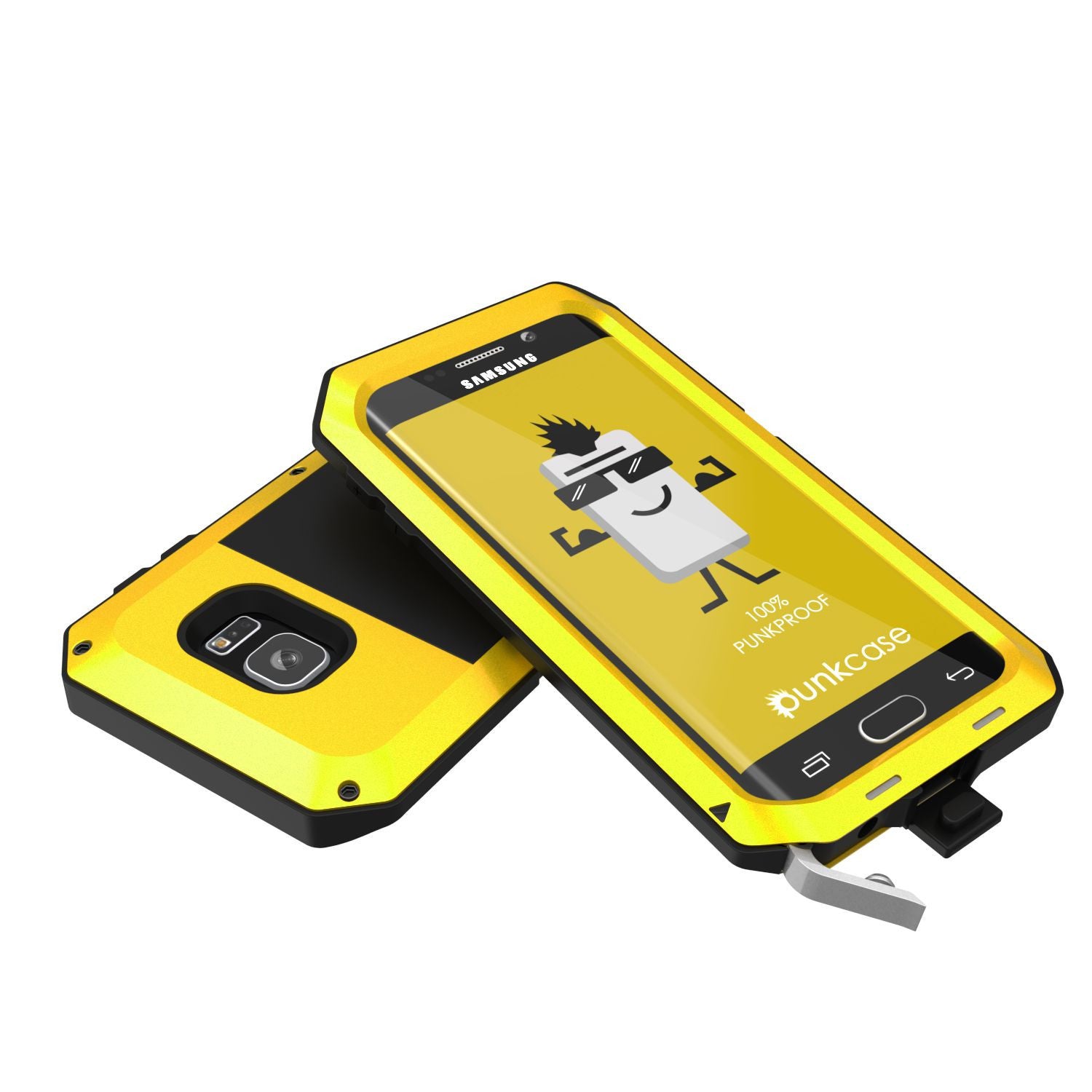 PUNKCASE - Metallic Series Shockproof Armor Case for Samsung S7 Edge | Neon
