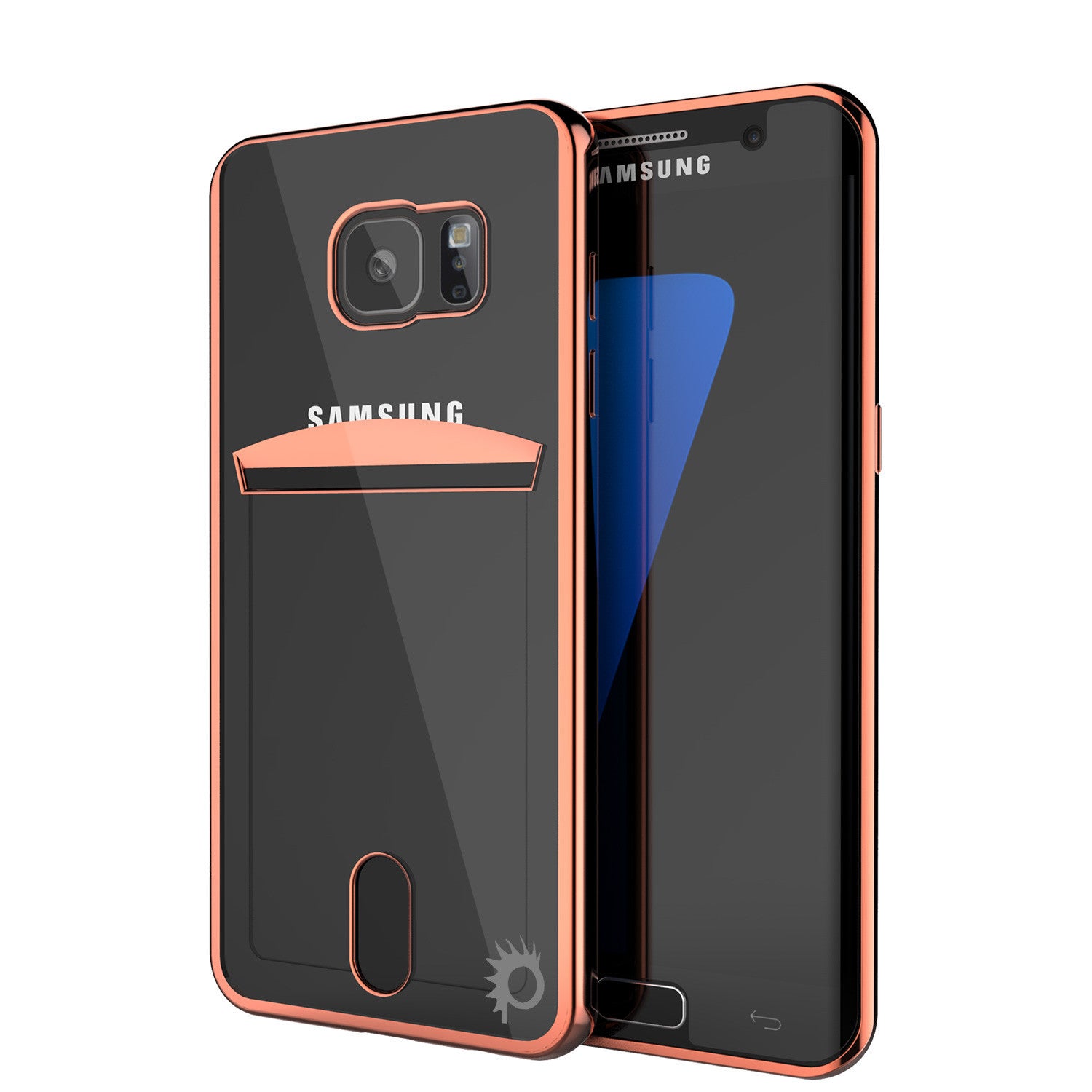 PUNKCASE - Lucid Series Premium Impact Case for Samsung S7 Edge | Rose Gold