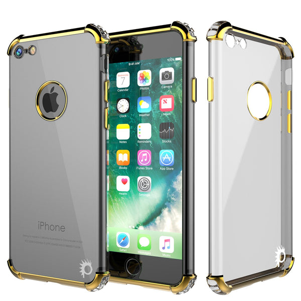 iPhone 7 Case, Punkcase [BLAZE GOLD SERIES] Protective Cover W/ PunkShield Screen Protector