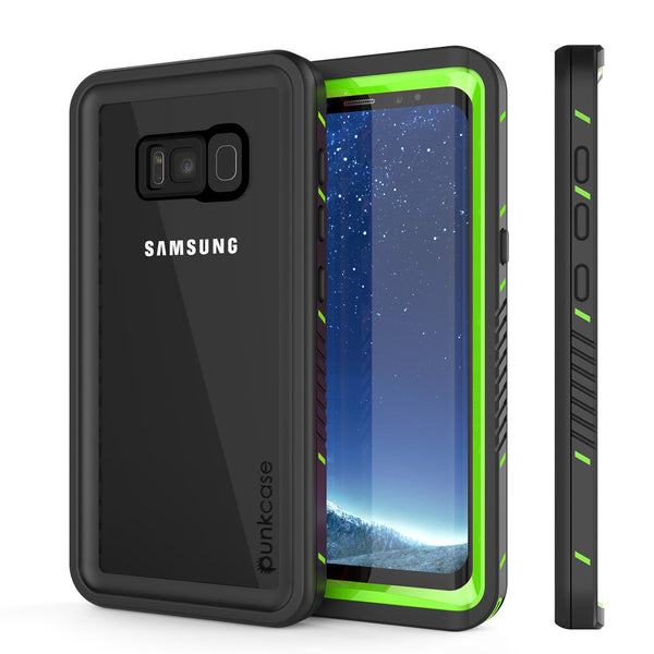 Galaxy S8 PLUS Waterproof Case, Punkcase [Extreme Series] Slim Fit, Armor Cover W/ Built In Screen Protector for Samsung Galaxy S8+ [Green]