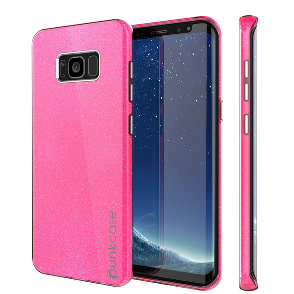 Galaxy S8 Case, Punkcase Galactic 2.0 Series Ultra Slim Protective Armor TPU Cover w/ PunkShield Screen Protector [Pink]