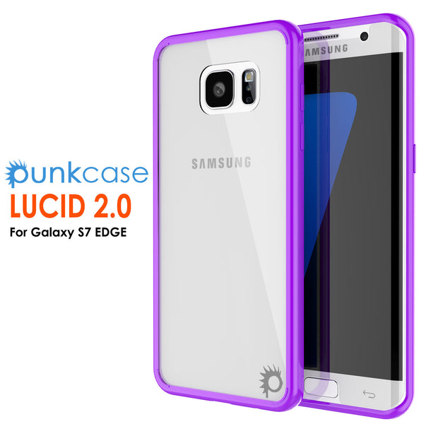 PUNKCASE - Lucid 2.0 Series Slick Frame Case for Samsung S7 Edge | Purple