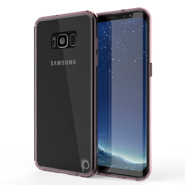 S8 Plus Case Punkcase® LUCID 2.0 Crystal Pink Series w/ PUNK SHIELD Screen Protector | Ultra Fit