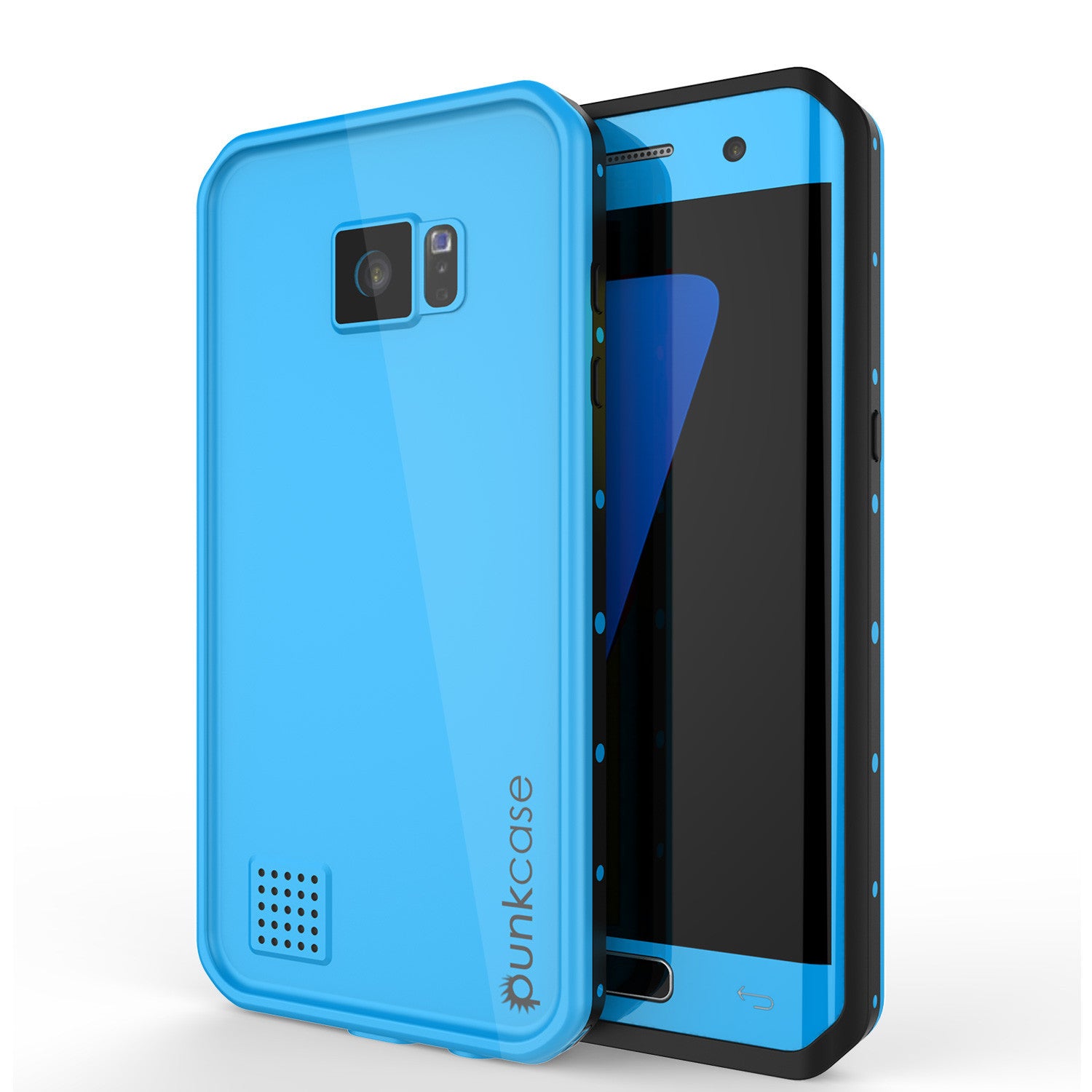 PUNKCASE - Studstar Series Snowproof Case for Galaxy S7 Edge | Light Blue