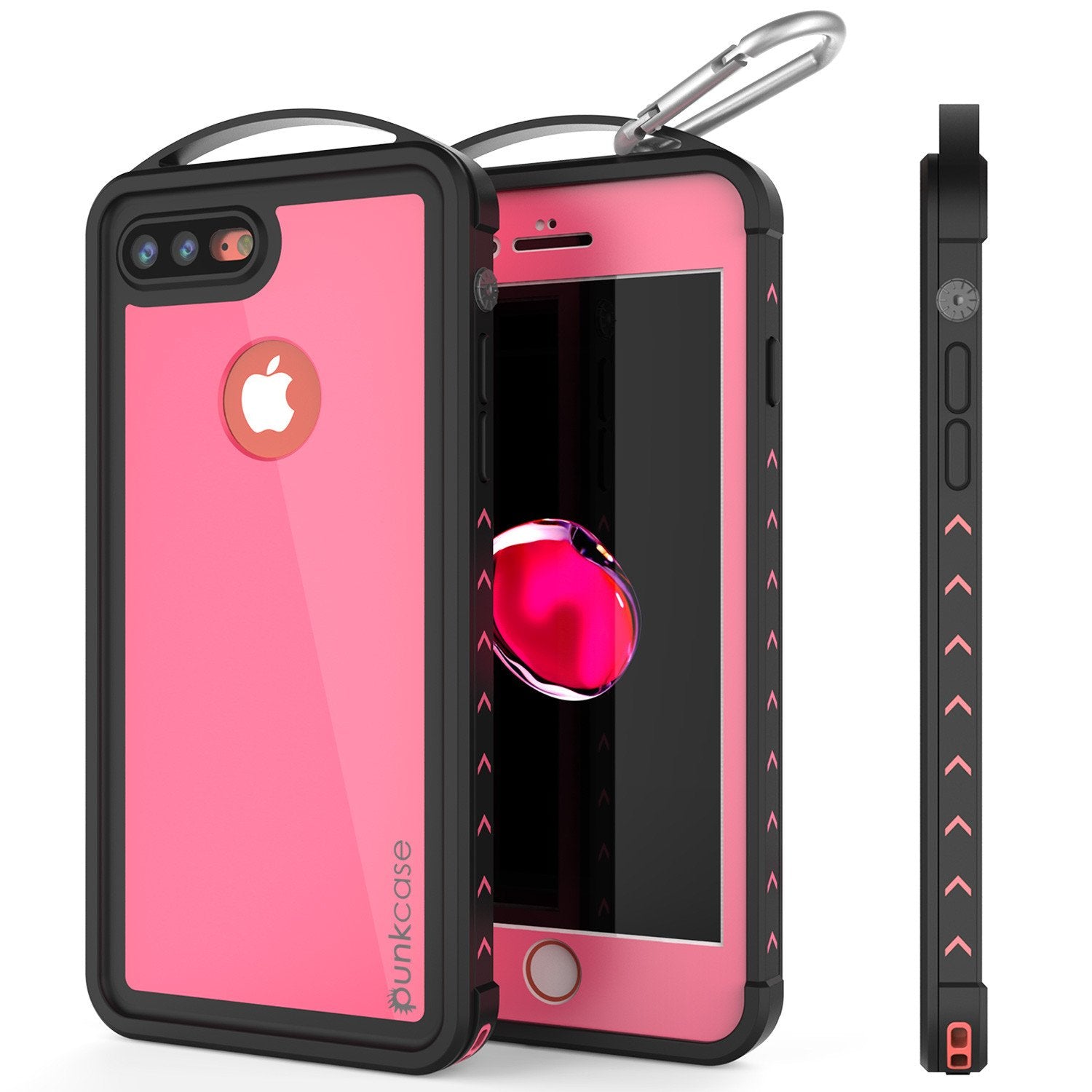 iPhone 7+ Plus Waterproof Case, Punkcase ALPINE Series, Pink | Heavy Duty Armor Cover