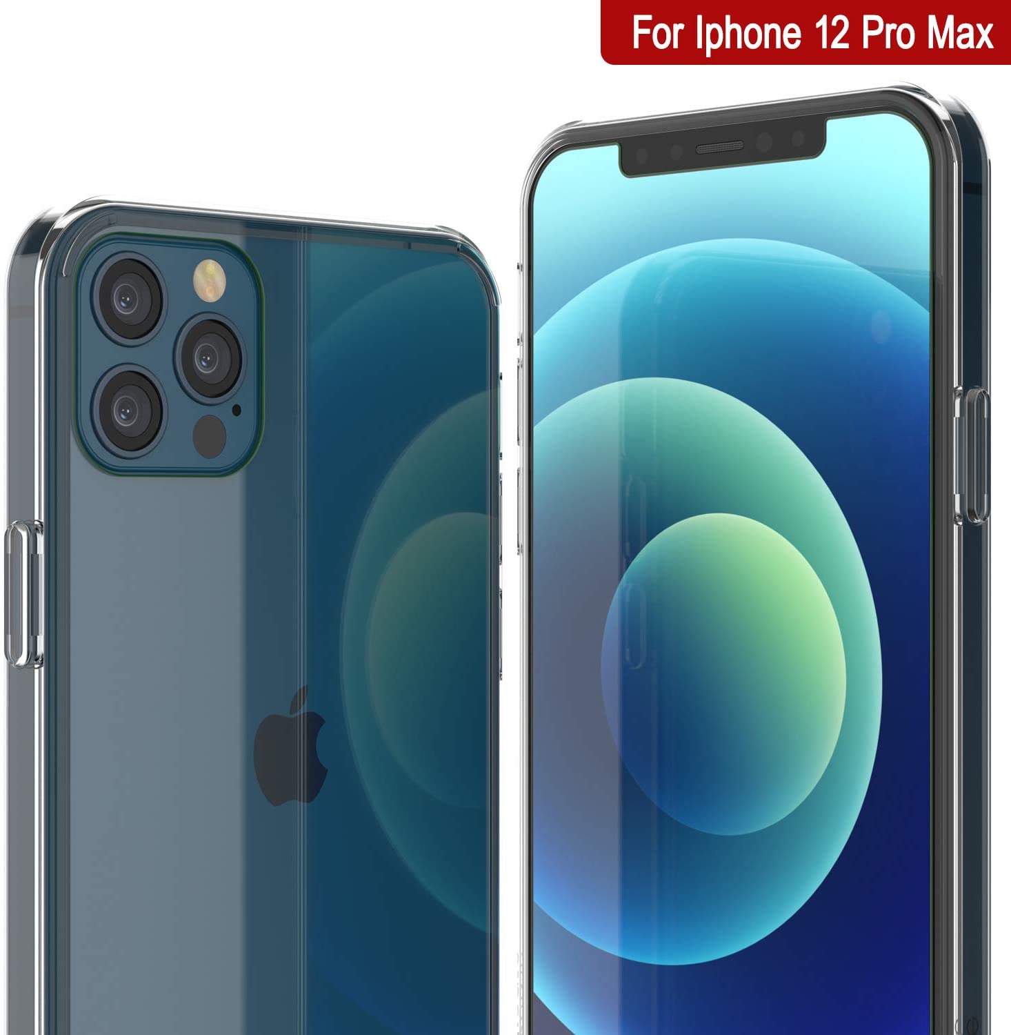 iPhone 12 Pro Max Case Punkcase® LUCID 2.0 Clear Series Series w/ PUNK SHIELD Screen Protector | Ultra Fit