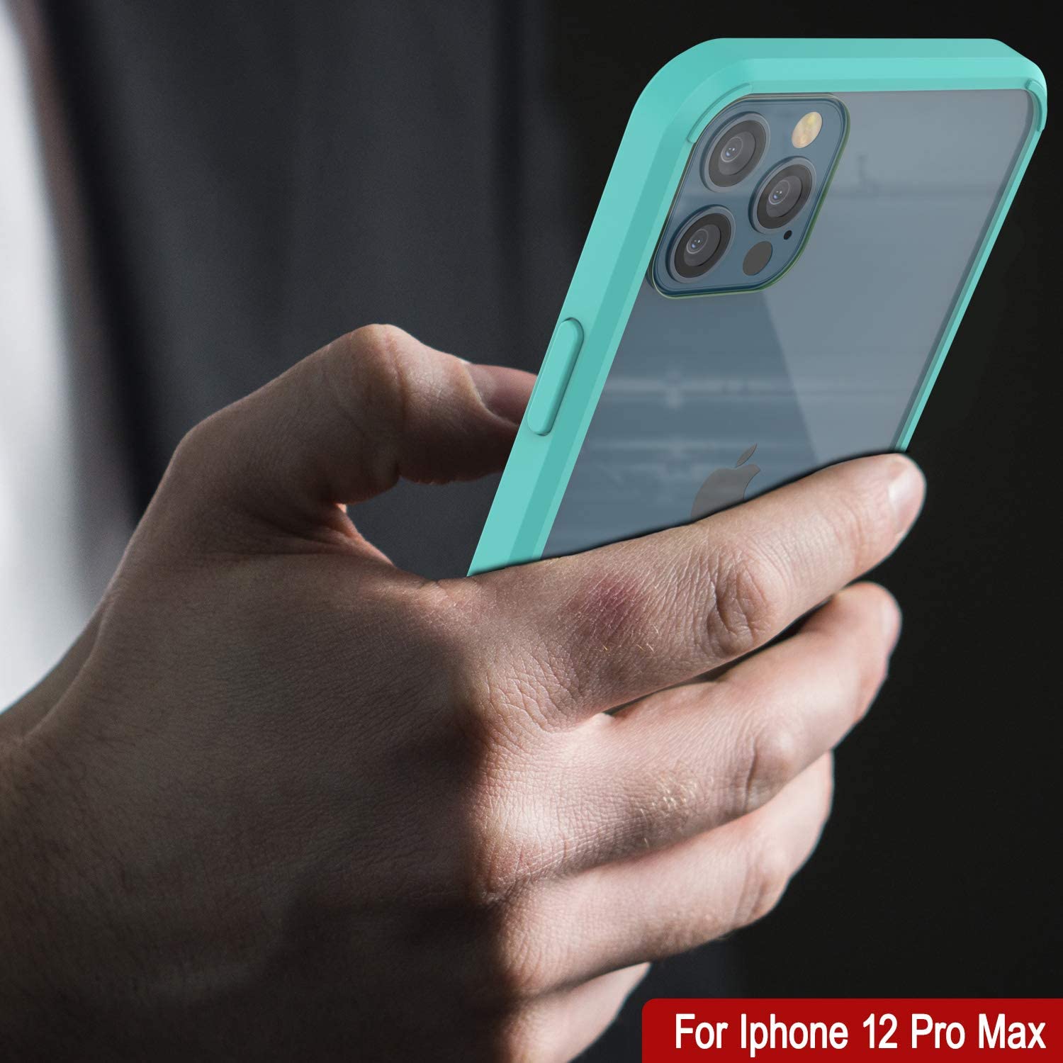 iPhone 12 Pro Max Case Punkcase® LUCID 2.0 Teal Series w/ PUNK SHIELD Screen Protector | Ultra Fit