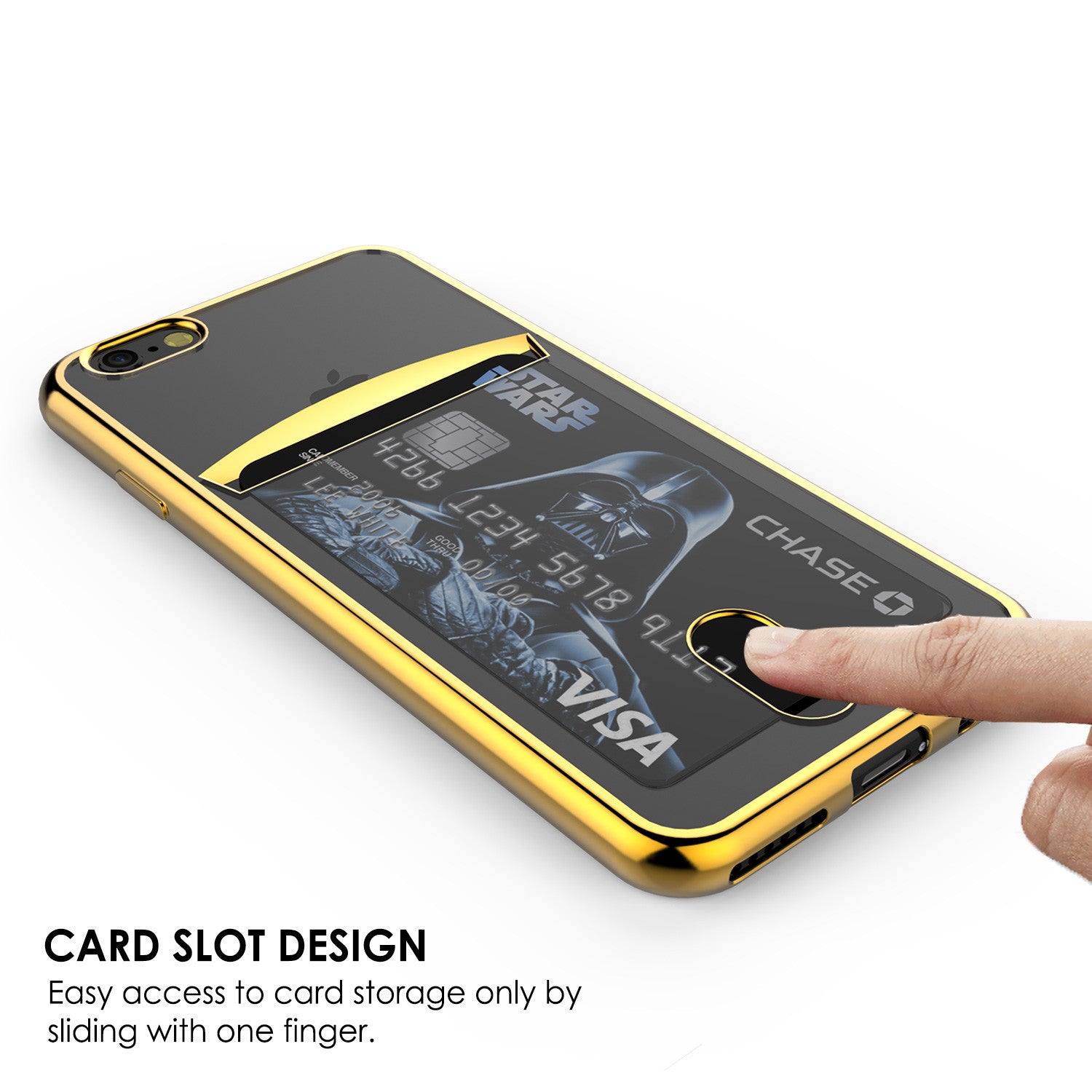 PUNKCASE - Lucid Series Premium Impact Case for Apple IPhone 7+ Plus | Gold