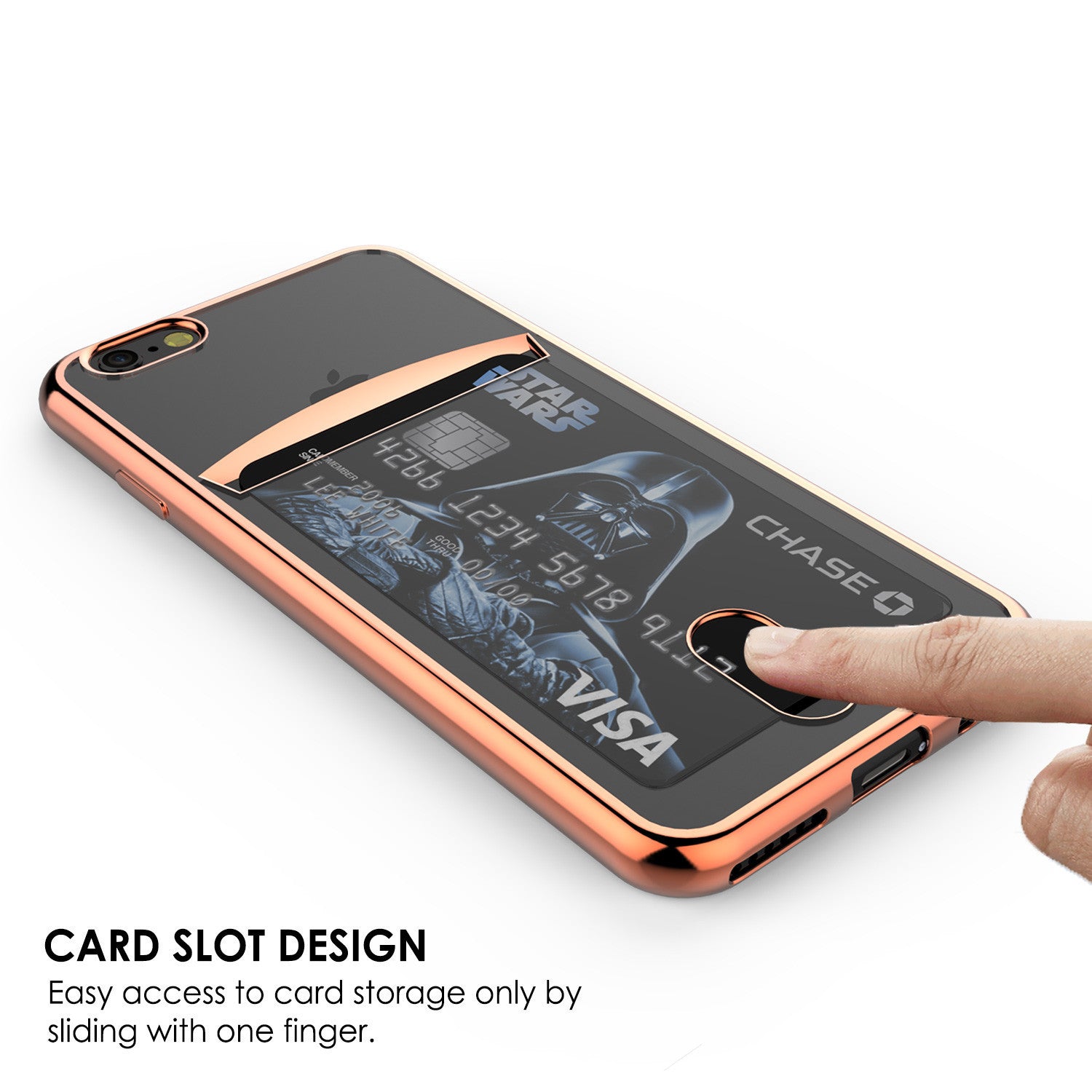 PUNKCASE - Lucid Series Premium Impact Case for Apple IPhone 7+ Plus | Rose Gold