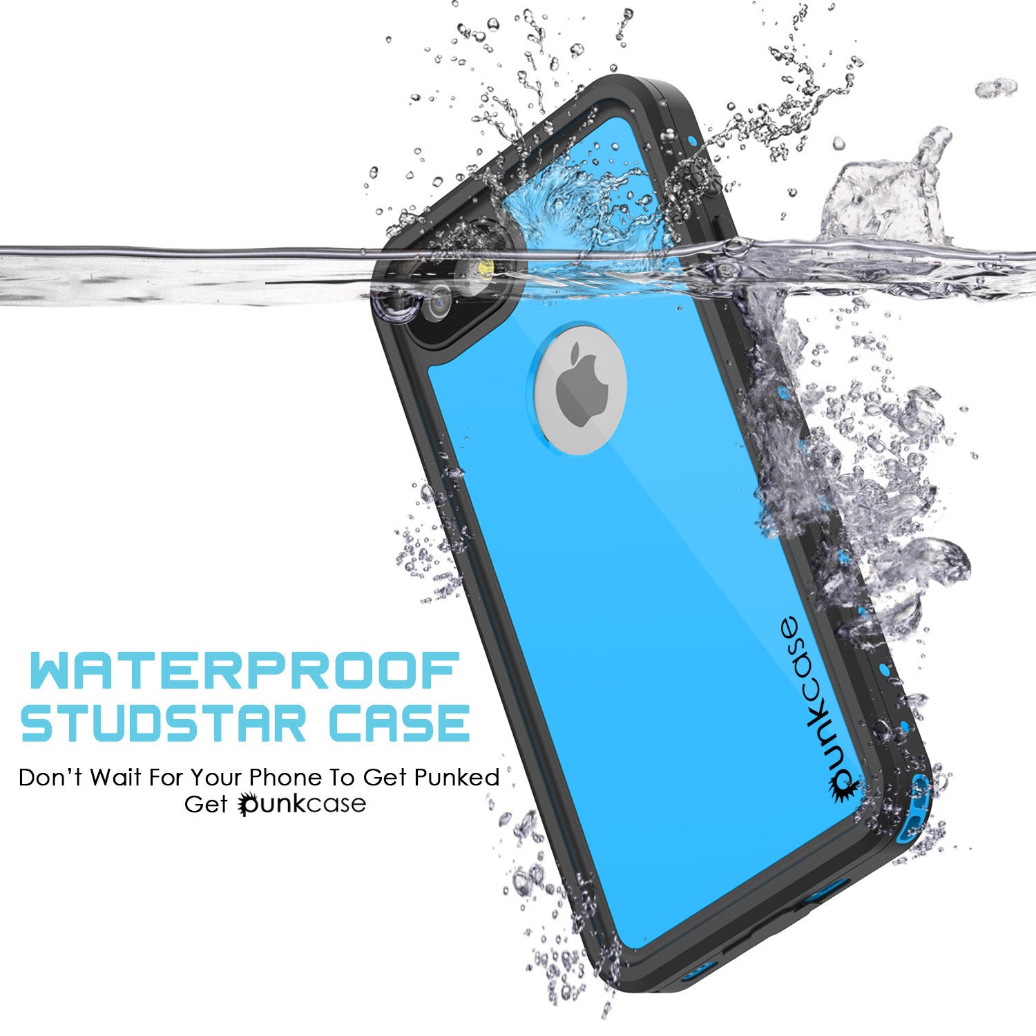 PUNKCASE - Studstar Series Snowproof Case for Apple IPhone 7 | Light Blue