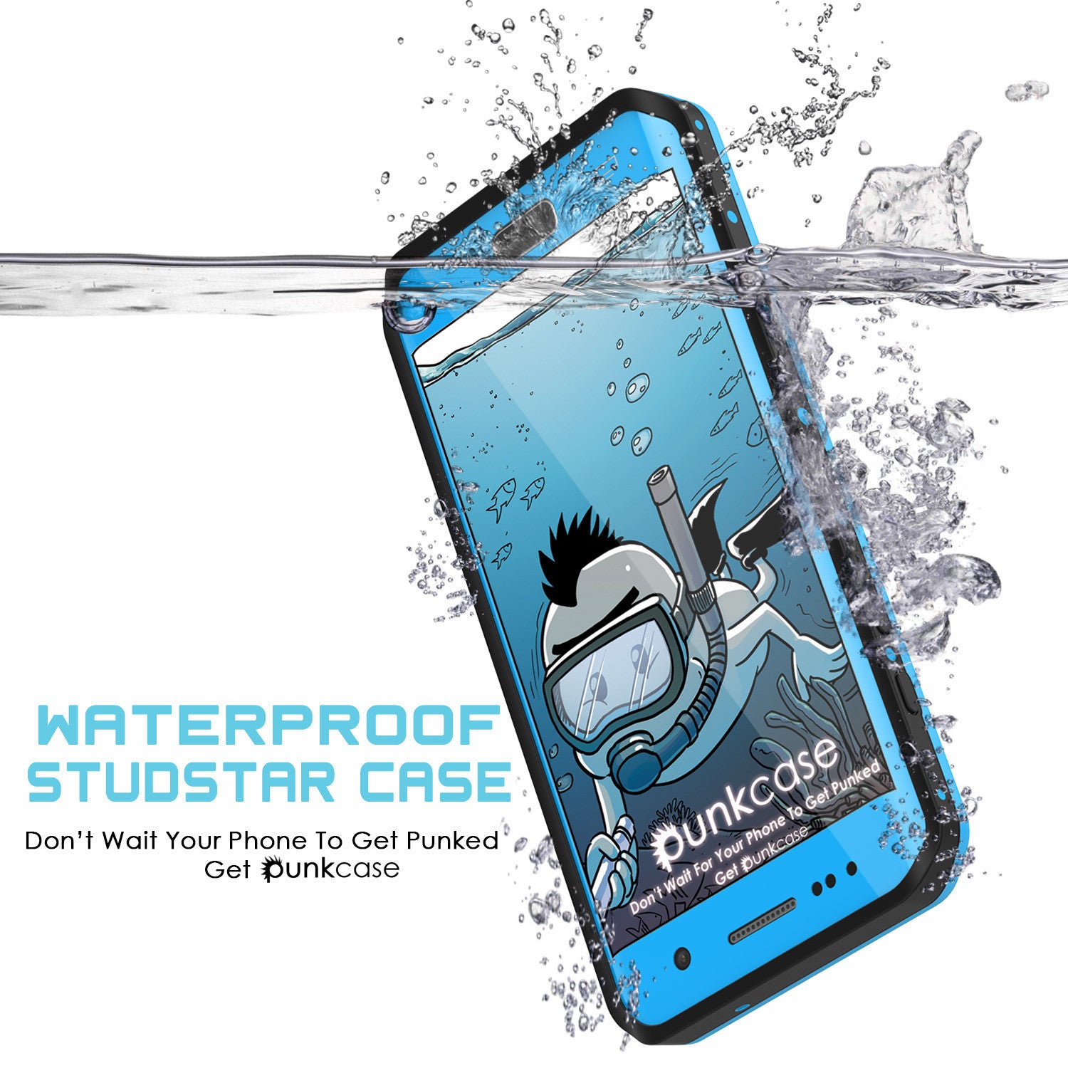 PUNKCASE - Studstar Series Snowproof Case for Galaxy S7 Edge | Light Blue