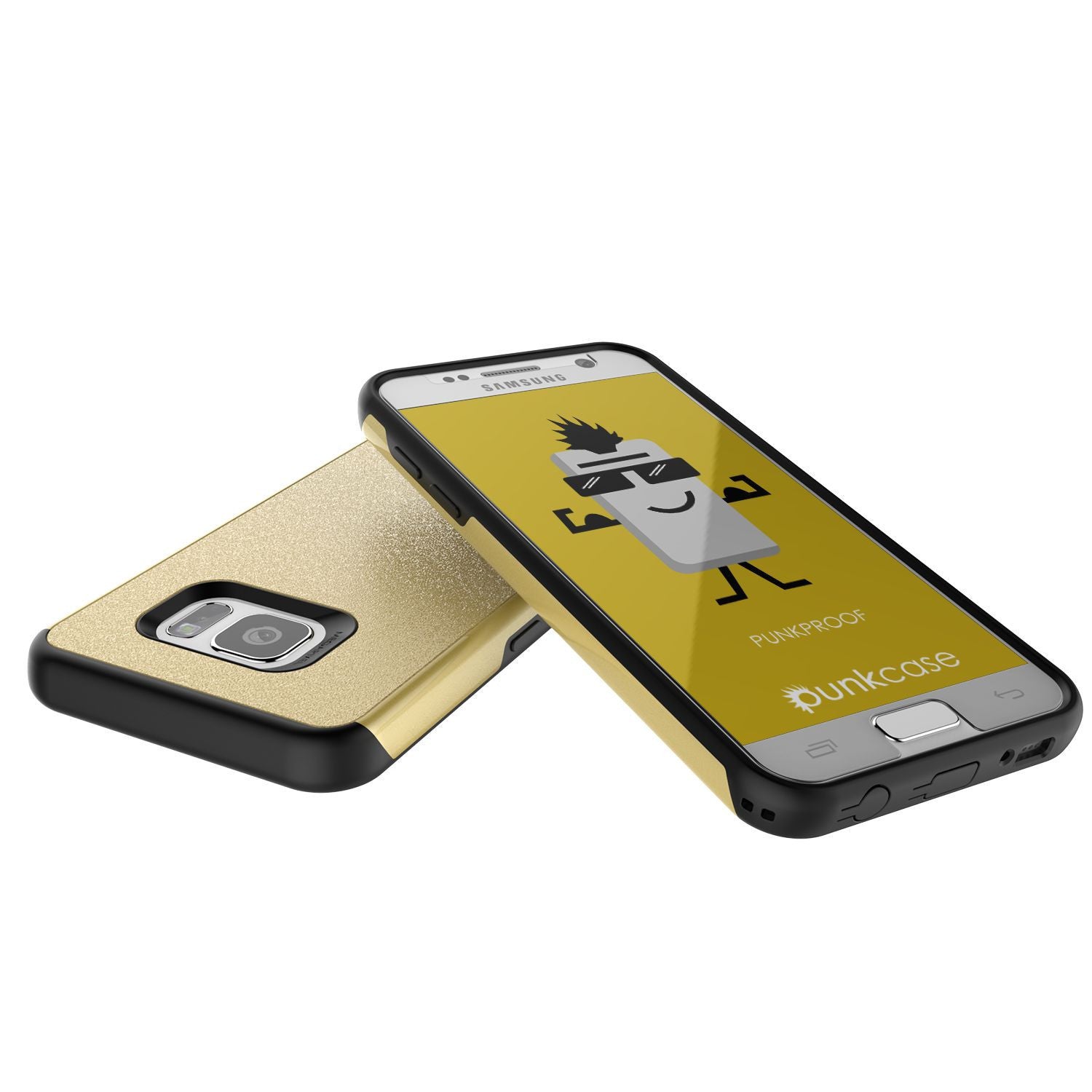 PUNKCASE - Galatic Series Protective Armor Case for Samsung S7 Edge | Gold