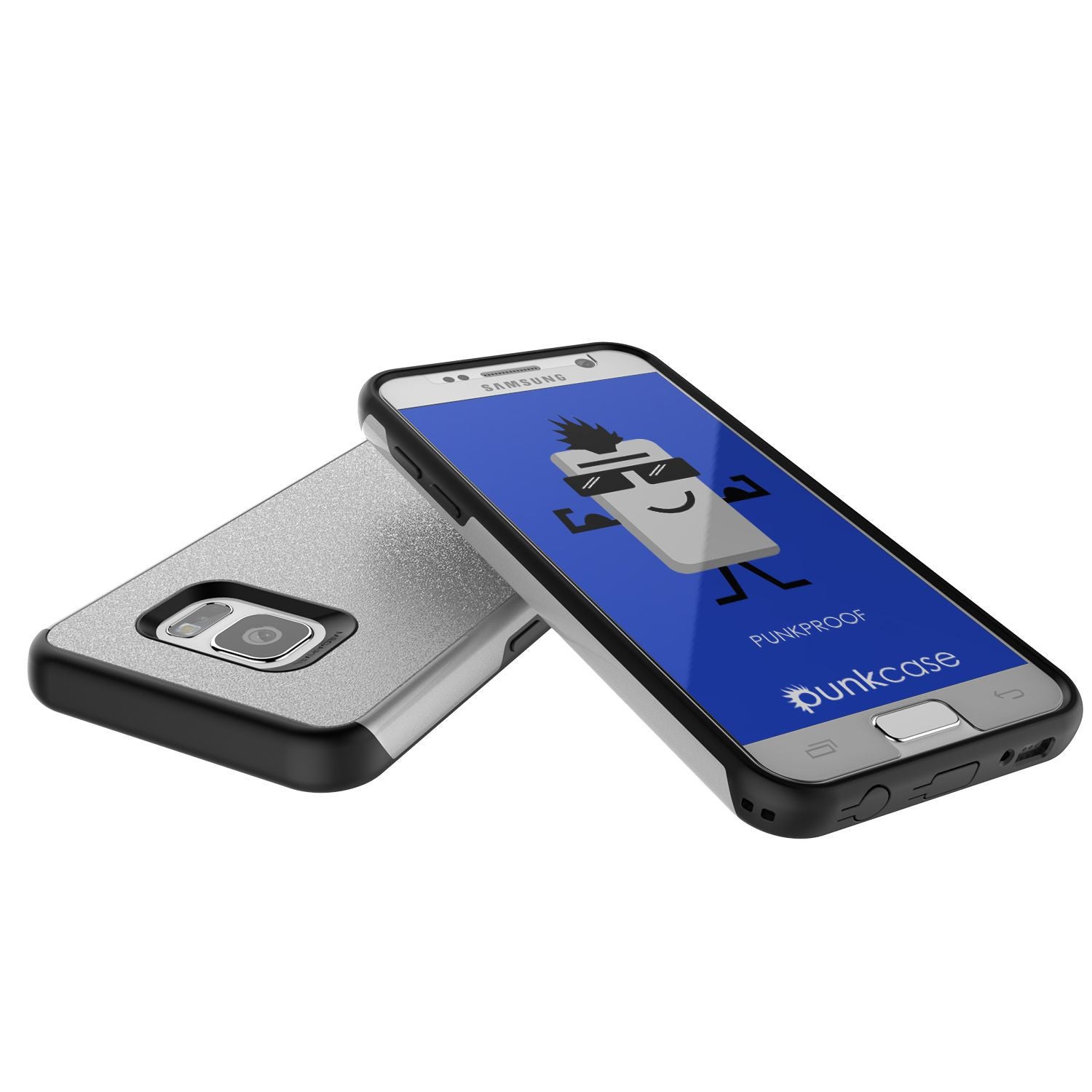 PUNKCASE - Galatic Series Protective Armor Case for Samsung S7 Edge | Silver