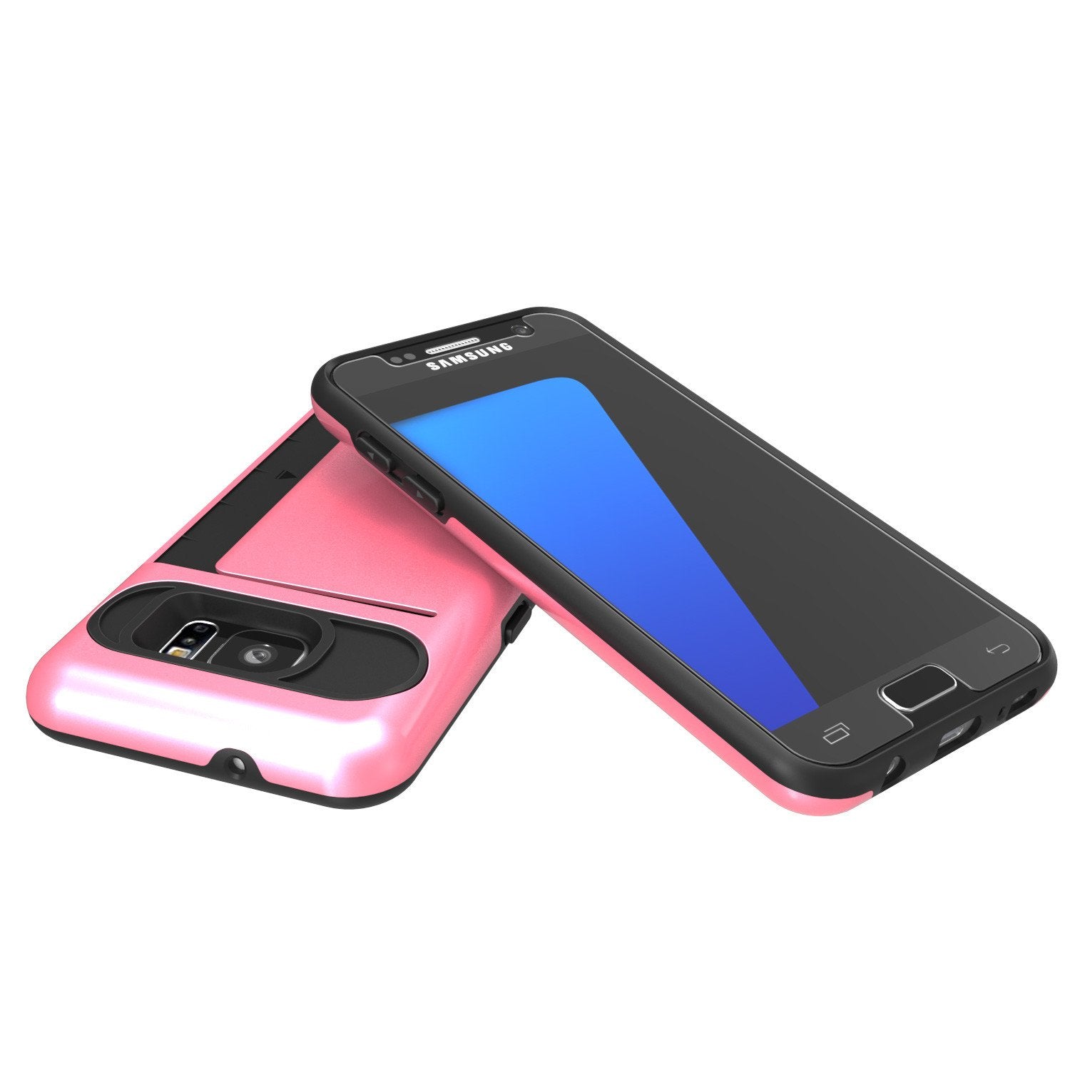 Punkcase Galaxy S7 EDGE Slim Armor Soft Cover | CLUTCH Pink Series