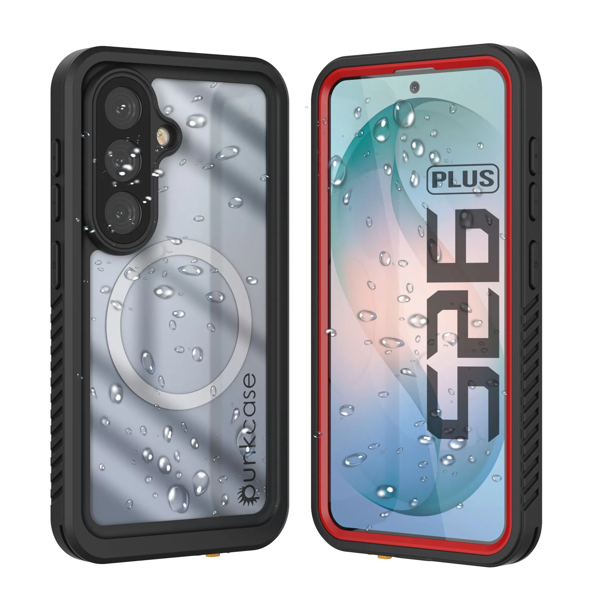 Galaxy S26 Plus Waterproof Case, Punkcase [Extreme Mag Series] Armor Cover W/ Built In Screen Protector [Red]