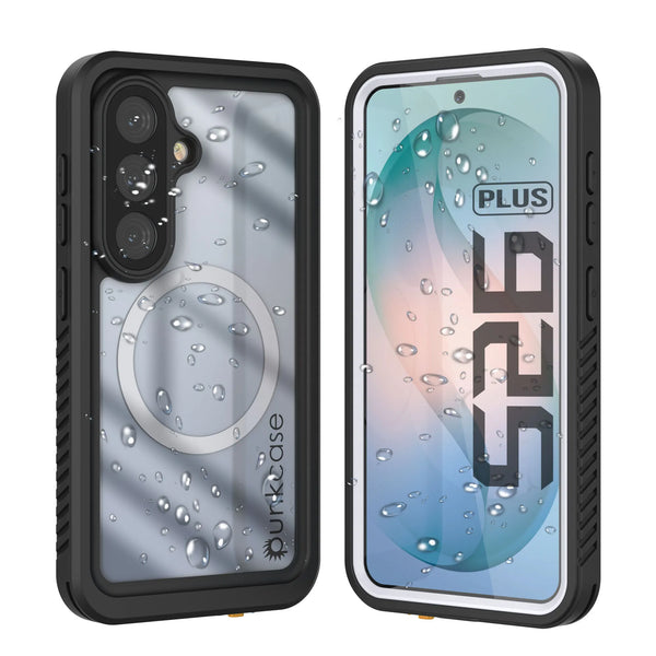Galaxy S26 Plus Waterproof Case, Punkcase [Extreme Mag Series] Armor Cover W/ Built In Screen Protector [White]