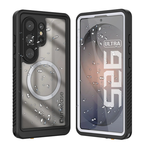 Galaxy S26 Ultra Waterproof Case, Punkcase [Extreme Mag Series] Armor Cover W/ Built In Screen Protector [White]