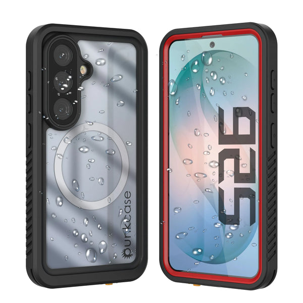 Galaxy S26 Waterproof Case, Punkcase [Extreme Mag Series] Armor Cover W/ Built In Screen Protector [Red]