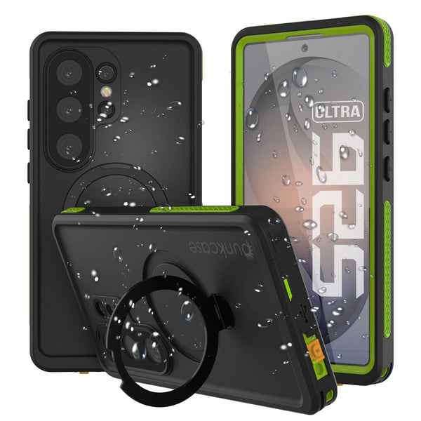 Galaxy S26 Ultra Waterproof Case [Kickstud 2.0 Series] Protective IP68 Cover W/Screen Protector & Kickstand [Green]