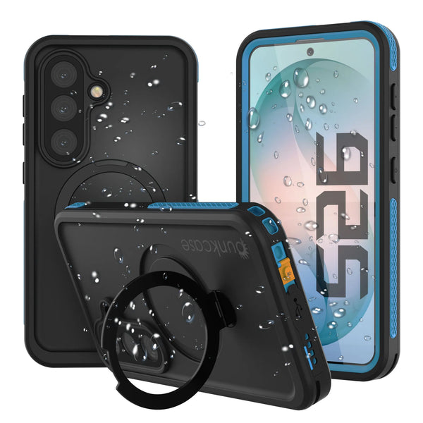 Galaxy S26 Waterproof Case [Kickstud 2.0 Series] Protective IP68 Cover W/Screen Protector & Kickstand [Blue]
