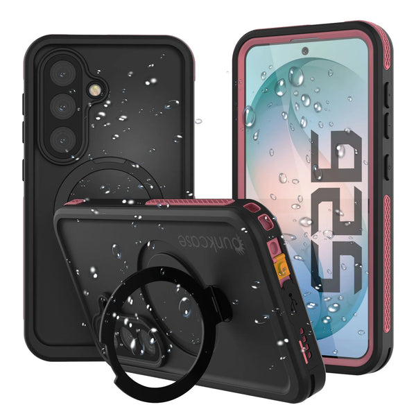 Galaxy S26 Waterproof Case [Kickstud 2.0 Series] Protective IP68 Cover W/Screen Protector & Kickstand [Pink]
