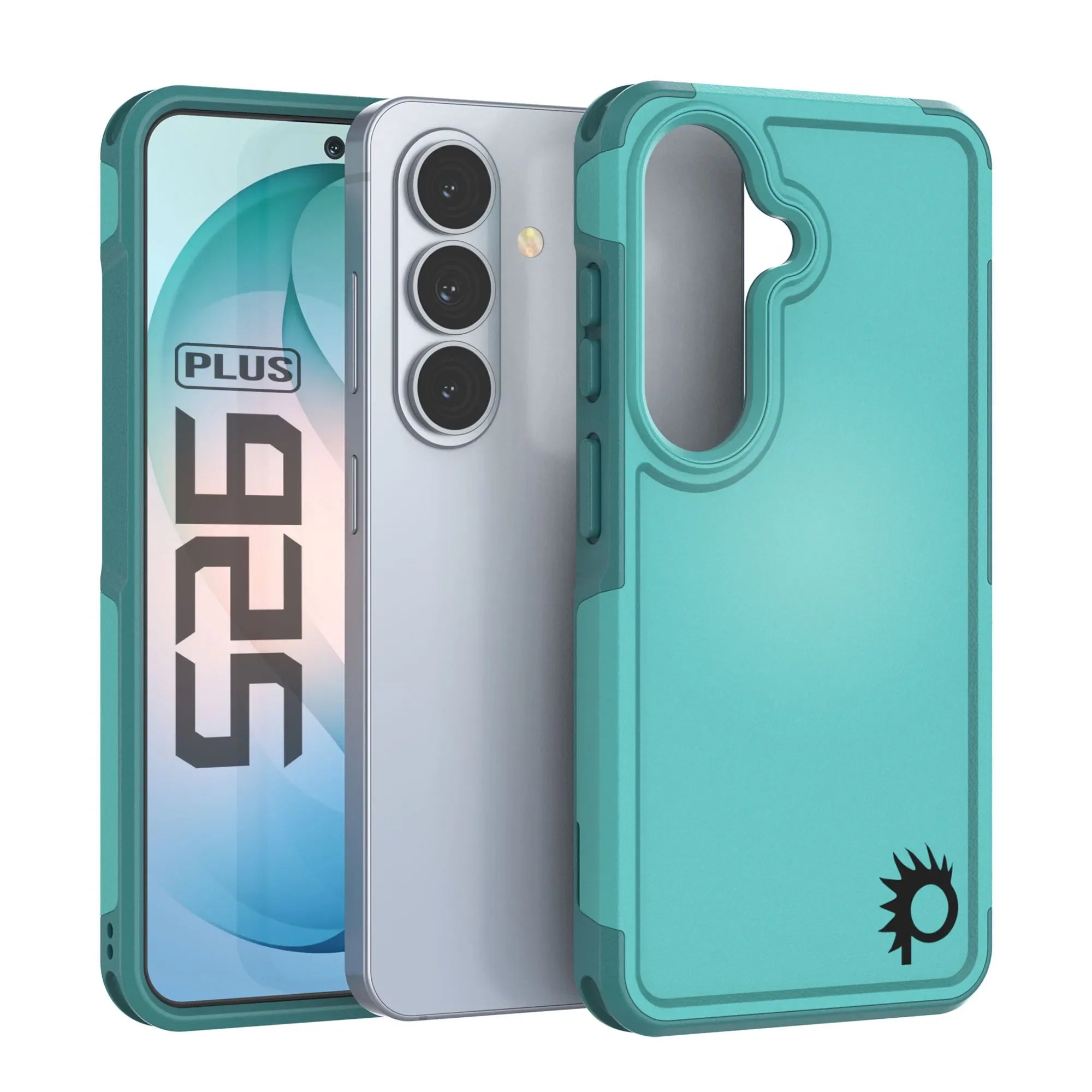 PunkCase Galaxy S26+ Plus Case, [Spartan 2.0 Series] Clear Rugged Heavy Duty Cover [Light Blue]