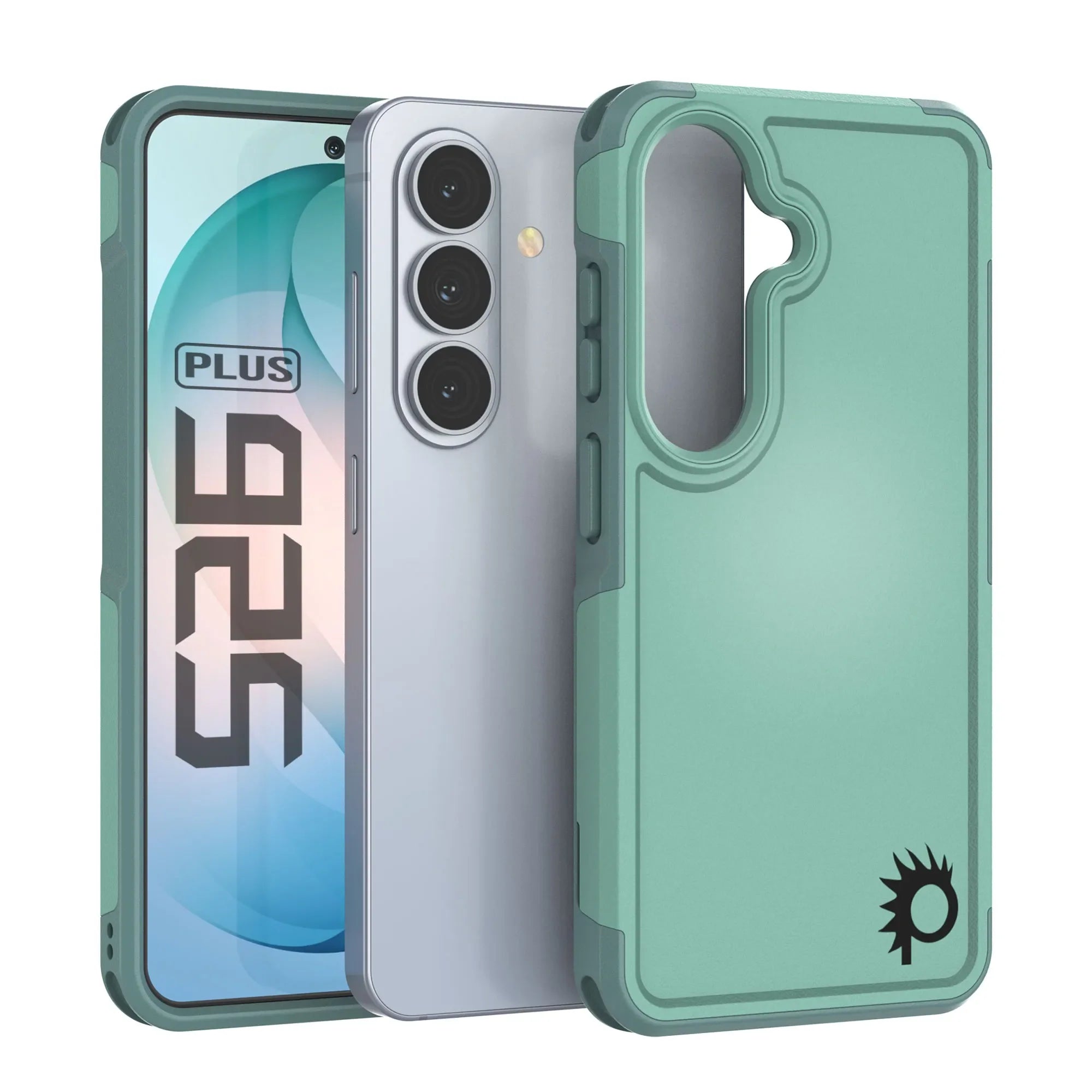 PunkCase Galaxy S26+ Plus Case, [Spartan 2.0 Series] Clear Rugged Heavy Duty Cover [Teal]