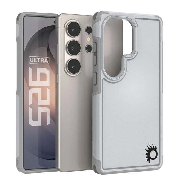 PunkCase Galaxy S26 Ultra Case, [Spartan 2.0 Series] Clear Rugged Heavy Duty Cover [White]