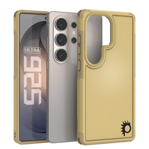 PunkCase Galaxy S26 Ultra Case, [Spartan 2.0 Series] Clear Rugged Heavy Duty Cover [Yellow]