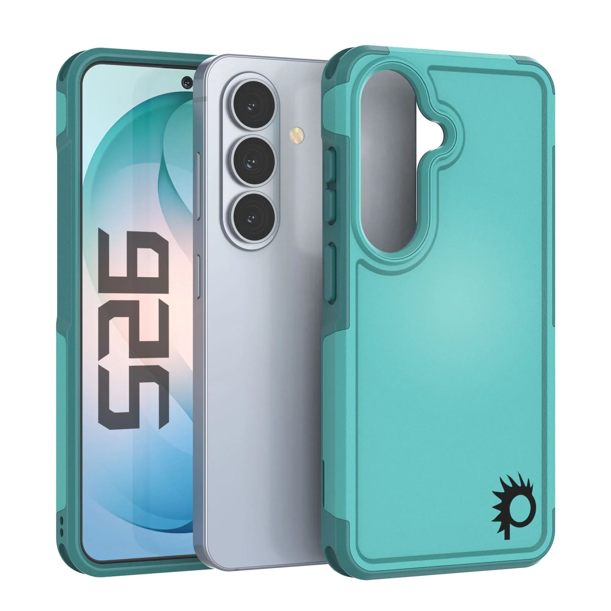 PunkCase Galaxy S26 Case, [Spartan 2.0 Series] Clear Rugged Heavy Duty Cover [Light Blue]