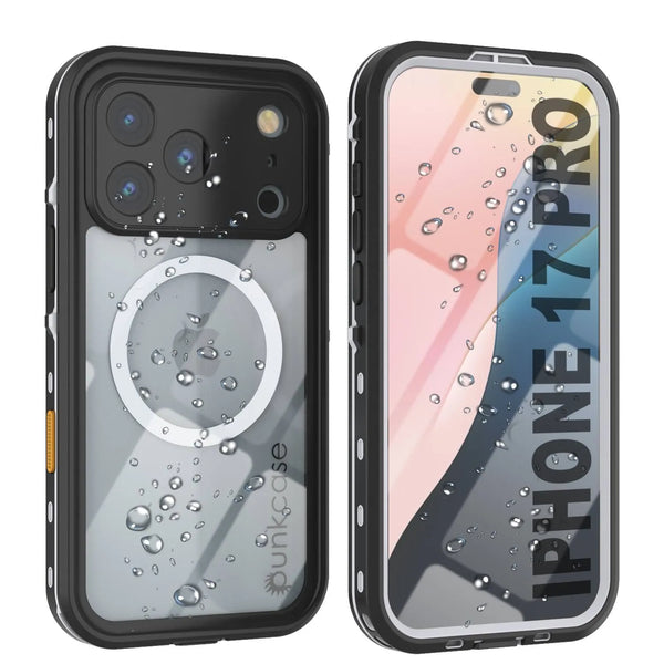 iPhone 17 Pro Waterproof IP68 Case, Punkcase [Clear] [StudStar Series] [Slim Fit] [Dirtproof]