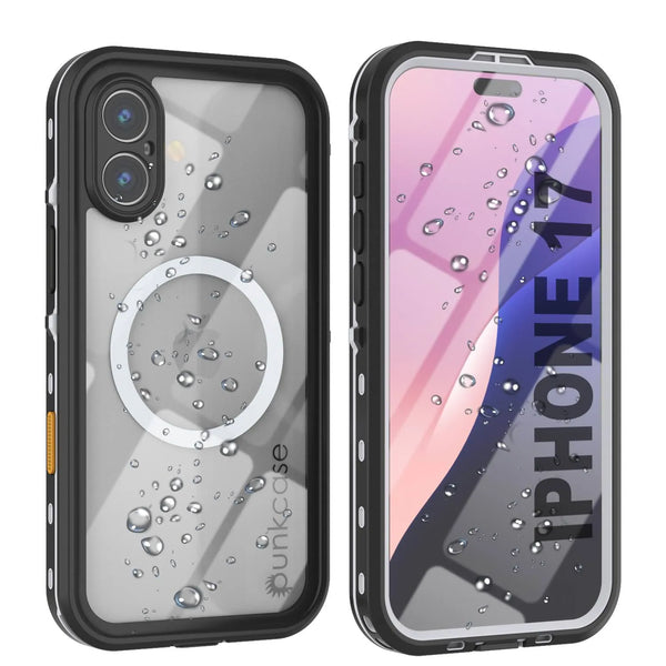 iPhone 17 Waterproof IP68 Case, Punkcase [Clear] [StudStar Series] [Slim Fit] [Dirtproof]