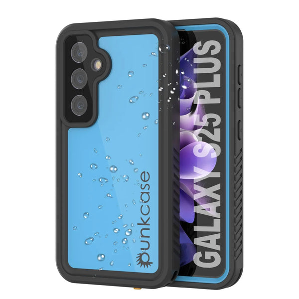 Galaxy S25+ Plus Waterproof Case PunkCase StudStar Light Blue Thin 6.7ft Underwater IP68 ShockProof