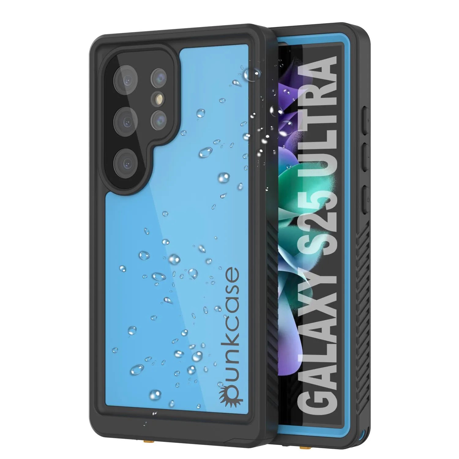 Galaxy S25 Ultra Waterproof Case PunkCase StudStar Light Blue Thin 6.6ft Underwater IP68 ShockProof