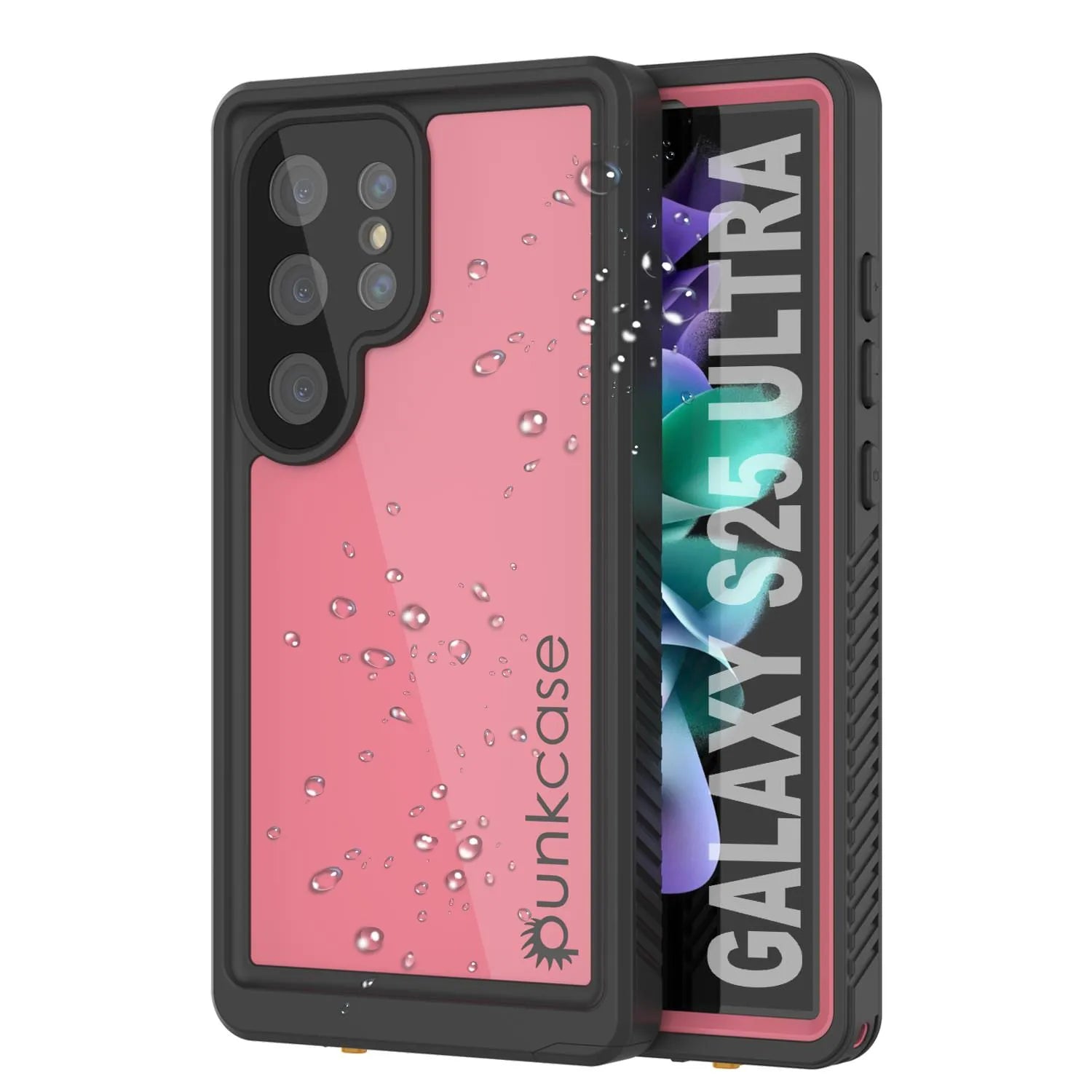 Galaxy S25 Ultra Waterproof Case PunkCase StudStar Pink Thin 6.6ft Underwater IP68 Shock/Snow Proof