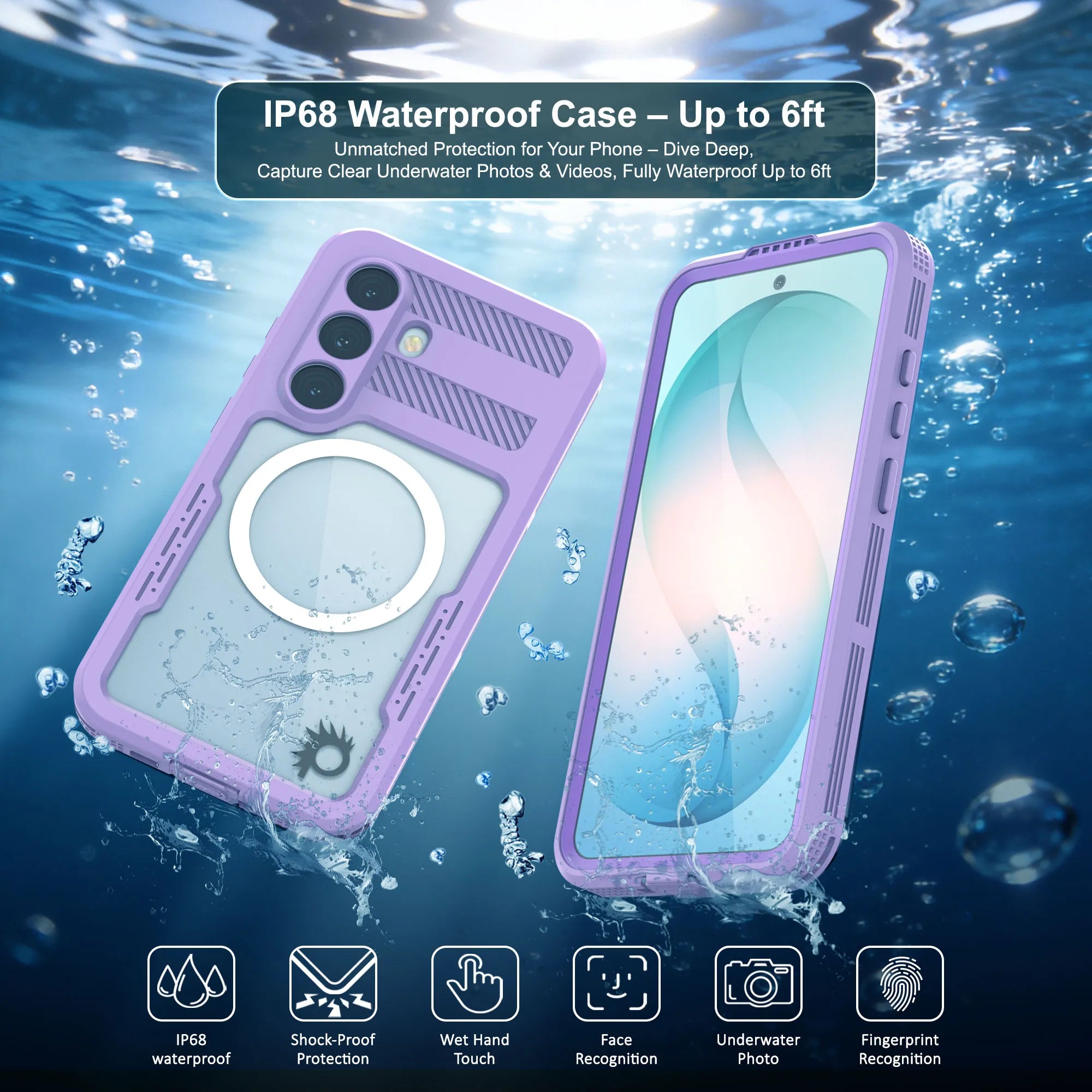 Galaxy S26+ Plus Waterproof Case [Alpine 2.0 Series] [Slim Fit] [IP68 Certified] [Shockproof] [Lilac]