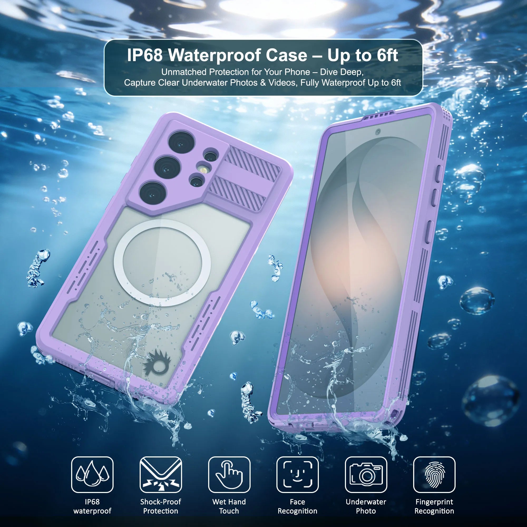Galaxy S26 Ultra Waterproof Case [Alpine 2.0 Series] [Slim Fit] [IP68 Certified] [Shockproof] [Lilac]