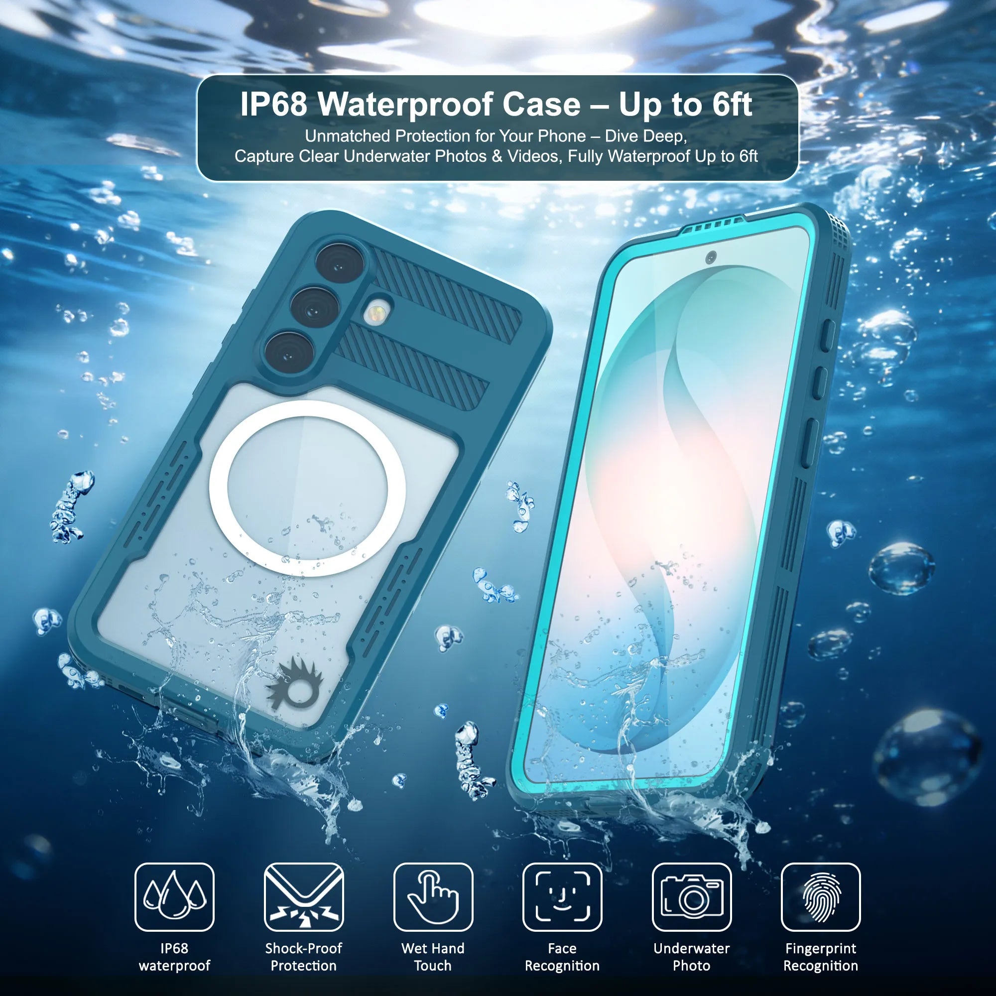 Galaxy S26 Waterproof Case [Alpine 2.0 Series] [Slim Fit] [IP68 Certified] [Shockproof] [Blue]